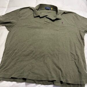 Polo by Ralph Lauren Green Classic Polo Shirt Cotton Blend